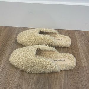Jeffery Campbell NWT cute flats. Real flats but look like cozy slippers. Size 6.